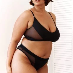 Lounge Underwear Contour Mesh Bra (Set) - Black BH Ohne Bügel Sets 41 Lounge Underwear Contour Mesh Bra (Set) - Black BH Ohne Bügel Sets