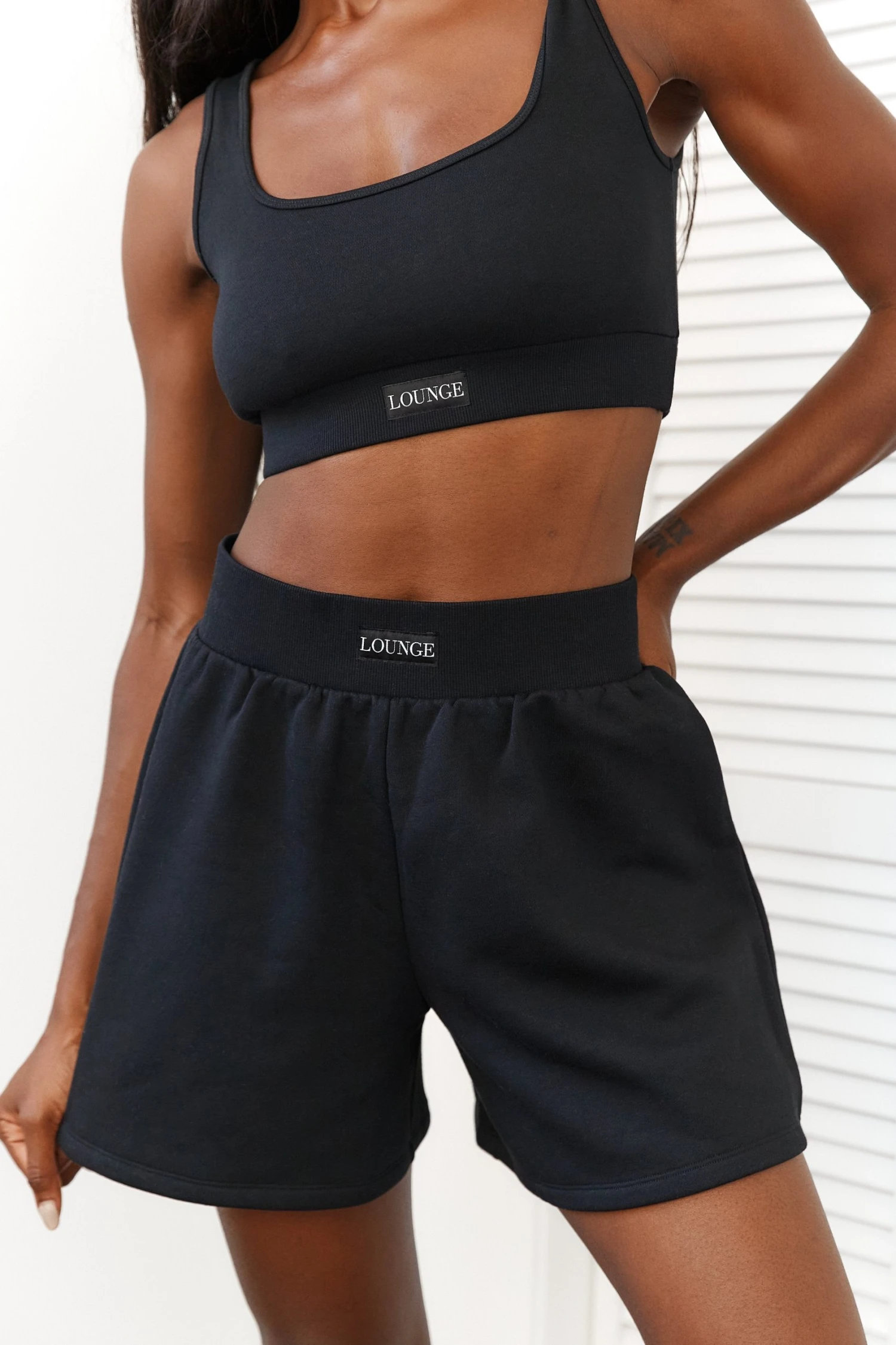 Lounge Underwear Essential Crop Top (Set) - Black 6 Lounge Underwear Essential Crop Top (Set) - Black