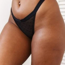 Lounge Underwear Love Heart Mesh Triangle Thong - Black String Und Slip 14 Lounge Underwear Love Heart Mesh Triangle Thong - Black String Und Slip