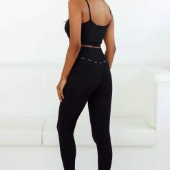 Lounge Underwear Minimal Crop Top (Set) - Black Bestsellers