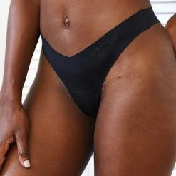 Lounge Underwear Seamless No Show Thong X2 - Black String Und Slip 8 Lounge Underwear Seamless No Show Thong X2 - Black String Und Slip