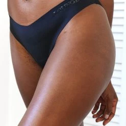 Lounge Underwear String Und Slip Seamless Mesh Cheeky Briefs - Black 9 Lounge Underwear String Und Slip Seamless Mesh Cheeky Briefs - Black