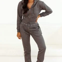 Lounge Underwear Outlet Outlet High Waisted Scrunchie Joggers - Charcoal 11 Lounge Underwear Outlet Outlet High Waisted Scrunchie Joggers - Charcoal