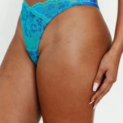 Lounge Underwear Outlet Luxe Balcony Thong - Cobalt Blue 8 Lounge Underwear Outlet Luxe Balcony Thong - Cobalt Blue