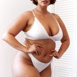 Lounge Underwear Bamboo Triangle Bra (Set) - All Cream BH Ohne Bügel Sets