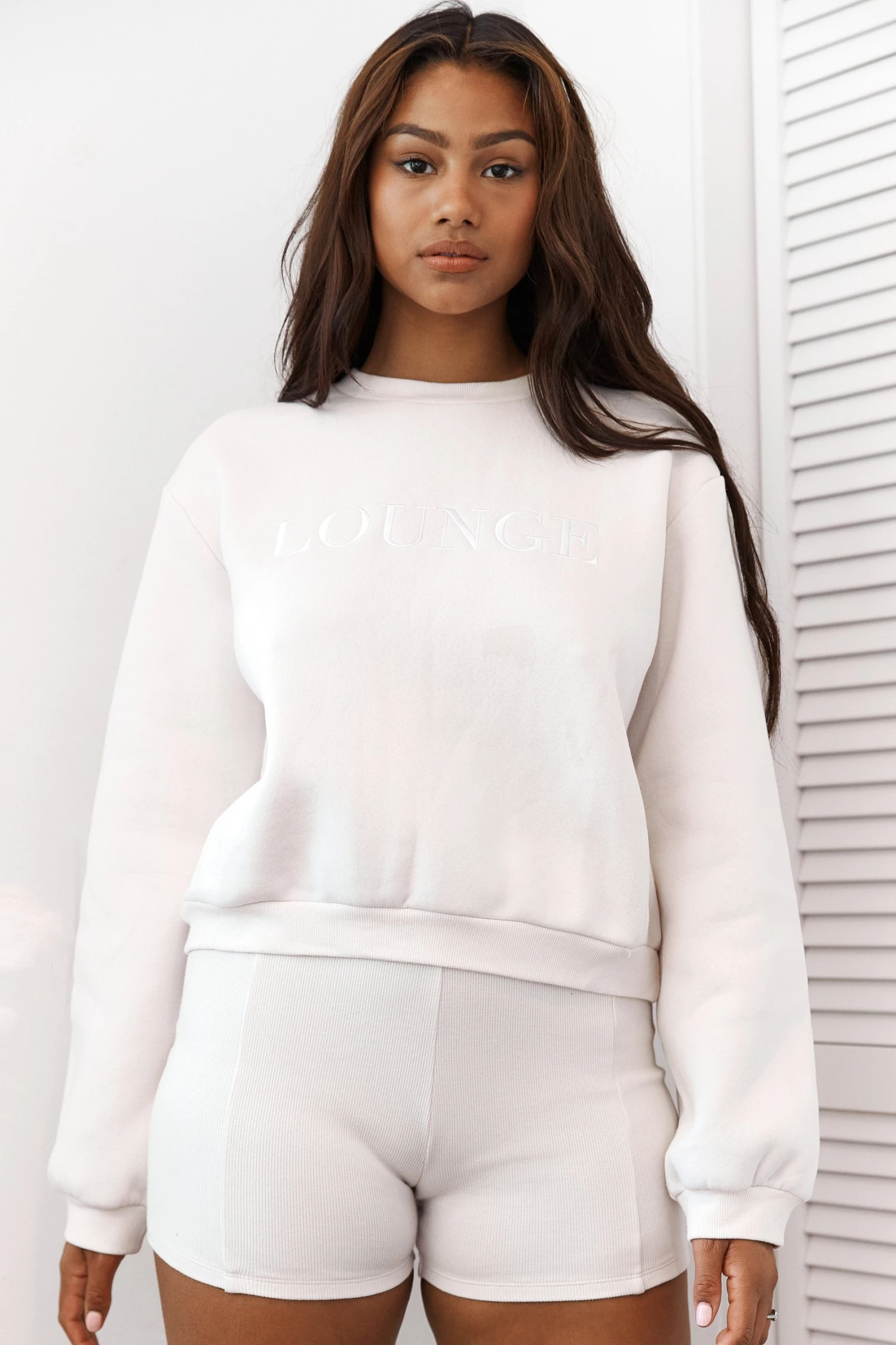 Lounge Underwear Essential Jumper - Cream 5 Lounge Underwear Essential Jumper - Cream