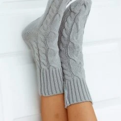 Lounge Underwear Schlaf Cosy Knitted Socks - Grey 11 Lounge Underwear Schlaf Cosy Knitted Socks - Grey