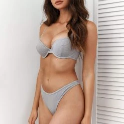 Lounge Underwear So Soft Ribbed T-Shirt Bra (Set) - Grey