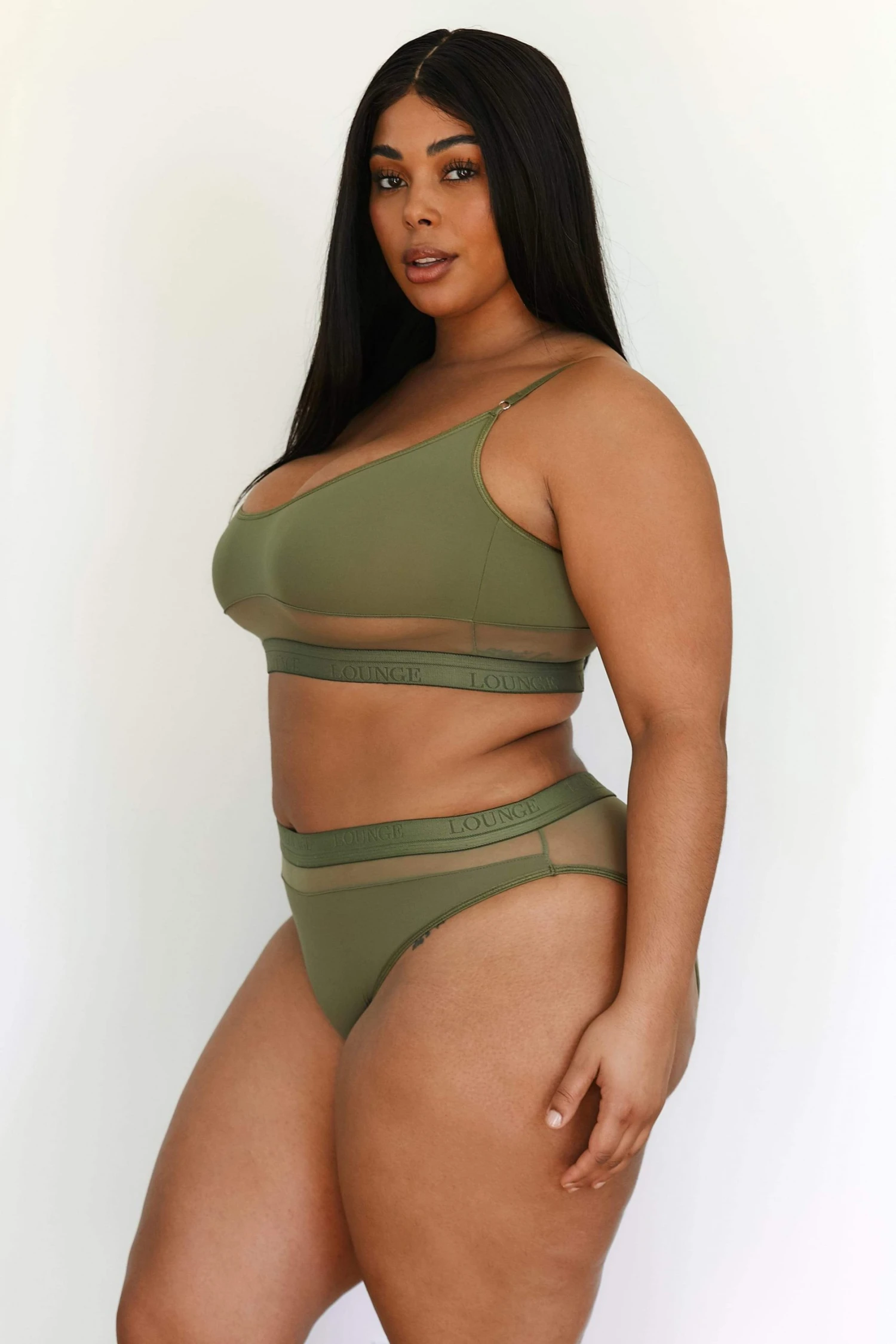 Lounge Underwear BH Ohne Bügel Sets Mesh Bra (Set) - Khaki 16 Lounge Underwear BH Ohne Bügel Sets Mesh Bra (Set) - Khaki