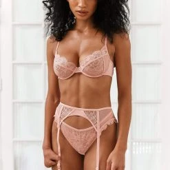 Lounge Underwear Louise Intimates Bra (Set) - Pink Lace