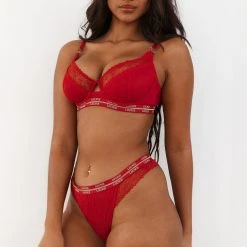 Lounge Underwear Vogue Balcony Bra (Set) - Maroon