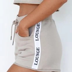 Lounge Underwear High Waisted Shorts - Mink 9 Lounge Underwear High Waisted Shorts - Mink