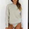 Lounge Underwear Crew Neck Jumper - Olive 2 Lounge Underwear Crew Neck Jumper - Olive