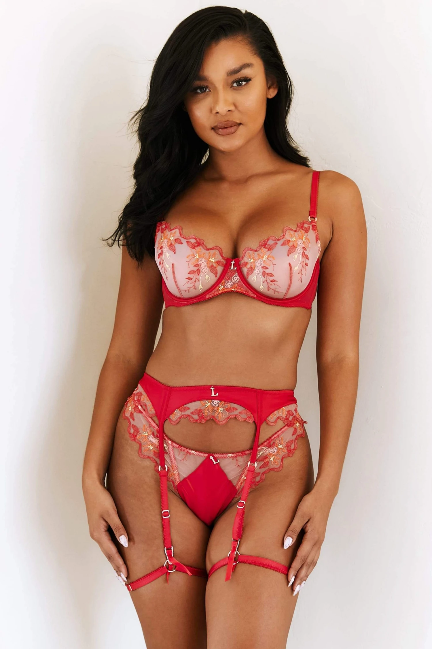 Lounge Underwear Lace Peyton Intimates Bra (Set) - Cherry 9 Lounge Underwear Lace Peyton Intimates Bra (Set) - Cherry