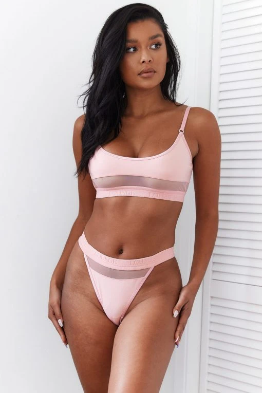 Lounge Underwear Nichtgepolsterte Mesh Bra (Set) - Pink 2 Lounge Underwear Nichtgepolsterte Mesh Bra (Set) - Pink