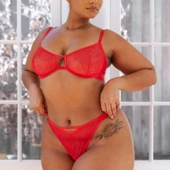 Lounge Underwear Grace Balcony Bra (Set) - Red Bügel-BH Sets
