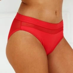 Lounge Underwear Mesh Briefs - Red String Und Slip 8 Lounge Underwear Mesh Briefs - Red String Und Slip