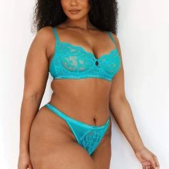 Lounge Underwear Bestsellers Blossom Balcony Bra (Set) - Teal