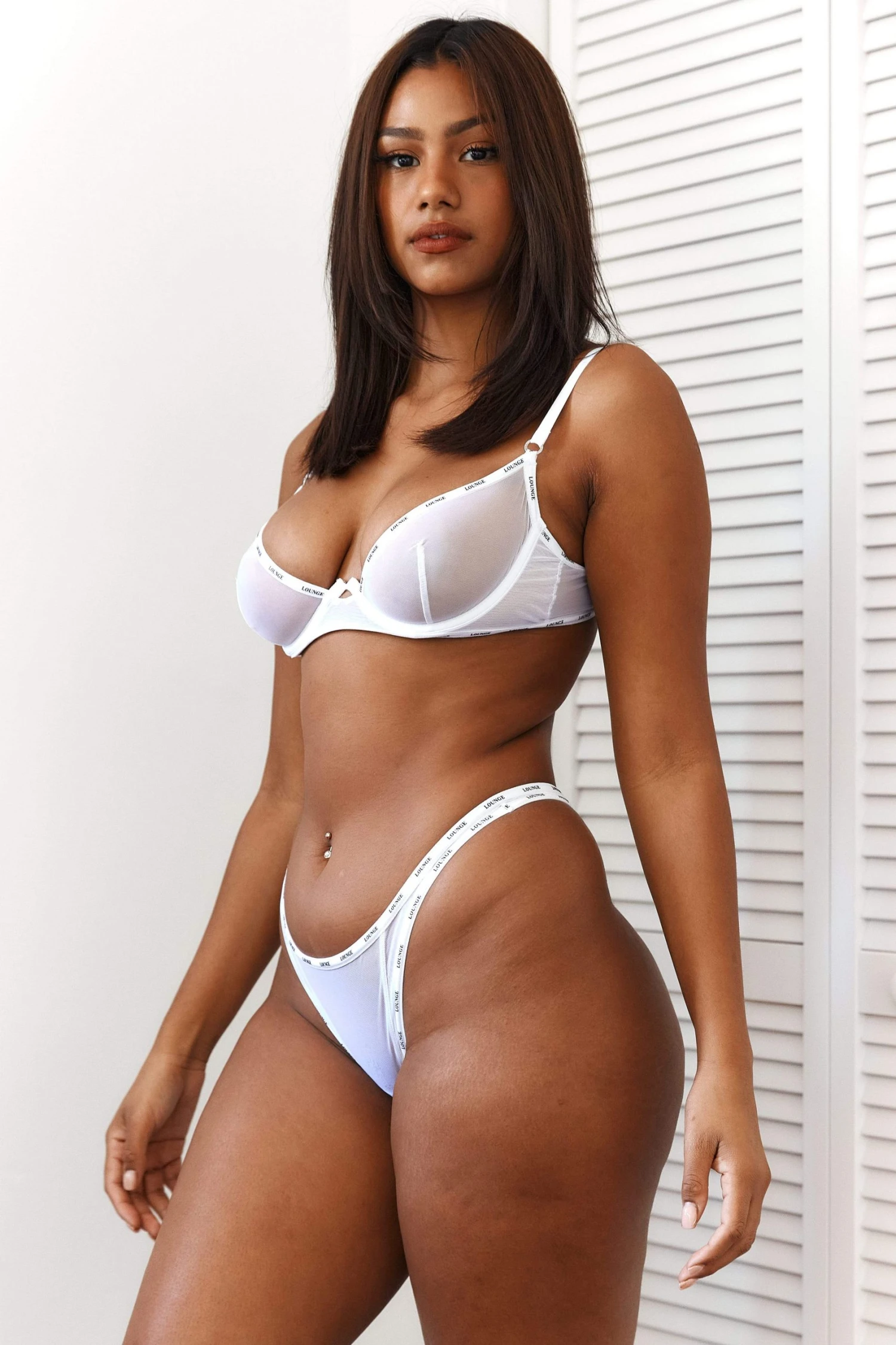 Lounge Underwear Mesh Balcony Bra (Set) - White Bügel-BH Sets 5 Lounge Underwear Mesh Balcony Bra (Set) - White Bügel-BH Sets