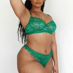 Lounge Underwear Desire Balcony Bra (Set) - Emerald 28 Lounge Underwear Desire Balcony Bra (Set) - Emerald
