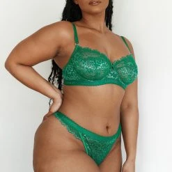 Lounge Underwear Desire Balcony Bra (Set) - Emerald 20 Lounge Underwear Desire Balcony Bra (Set) - Emerald