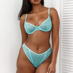 Lounge Underwear Outlet Icon Balcony Bra (Set) - Aqua Blue