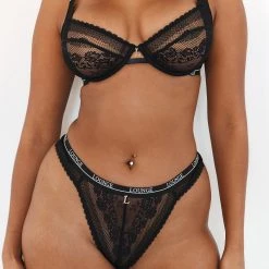 Lounge Underwear Liberty Balcony Bra (Set) - Black