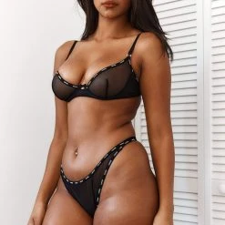 Lounge Underwear Mesh Balcony Bra (Set) - Black Bügel-BH Sets 9 Lounge Underwear Mesh Balcony Bra (Set) - Black Bügel-BH Sets