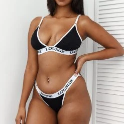 Lounge Underwear BH Ohne Bügel Sets Bamboo Triangle Bra (Set) - Black & White 30 Lounge Underwear BH Ohne Bügel Sets Bamboo Triangle Bra (Set) - Black & White