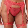 Lounge Underwear Vixen Intimates Briefs & Suspender Belt (Set) - Cherry 1 Lounge Underwear Vixen Intimates Briefs & Suspender Belt (Set) - Cherry