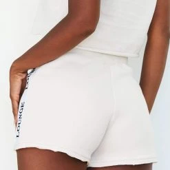 Lounge Underwear High Waisted Shorts - Cream