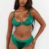 Lounge Underwear Sustainable Silk Balcony Bra (Set) - Emerald Bügel-BH Sets 2 Lounge Underwear Sustainable Silk Balcony Bra (Set) - Emerald Bügel-BH Sets