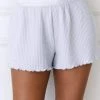 Lounge Underwear Soft Waffle Pyjama Shorts - Frost Schlaf