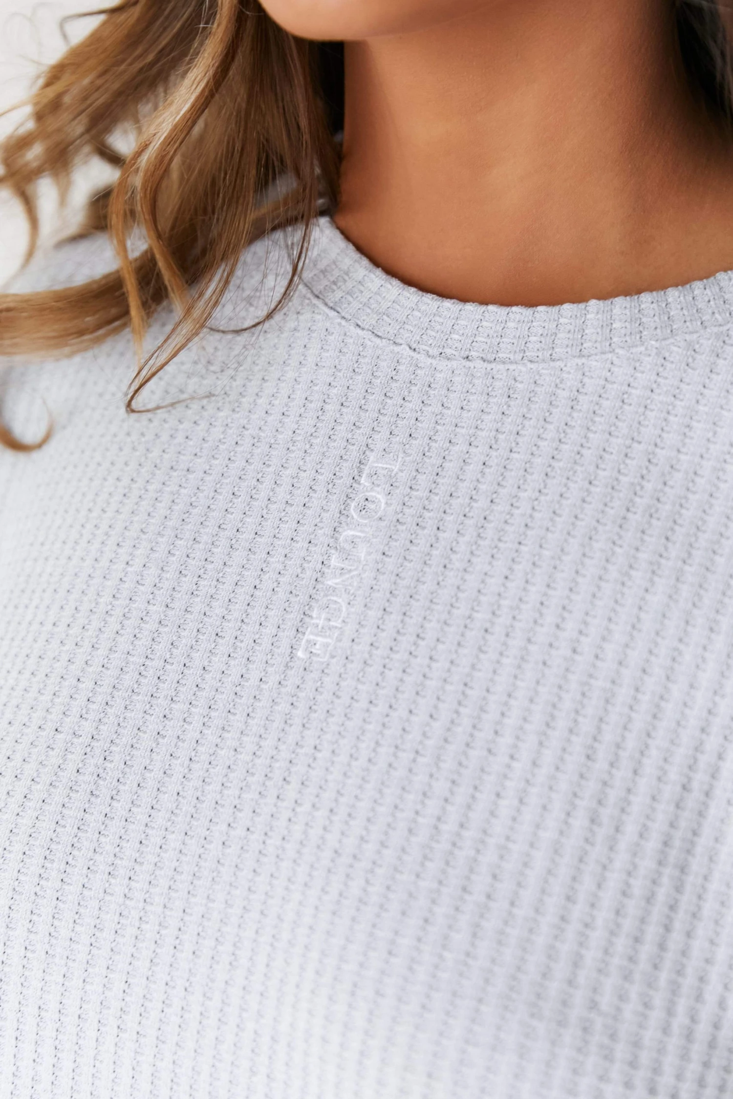 Lounge Underwear Soft Waffle Pyjama Top - Frost Schlaf 6 Lounge Underwear Soft Waffle Pyjama Top - Frost Schlaf