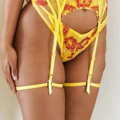 Lounge Underwear Leah Intimates Bra (Set) - Yellow Lace