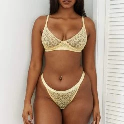 Lounge Underwear Outlet Outlet Balcony Bra (Set) - Lemon 18 Lounge Underwear Outlet Outlet Balcony Bra (Set) - Lemon