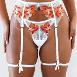 Lounge Underwear Lily Intimates Thong & Suspender Belt (Set) - White Bestsellers