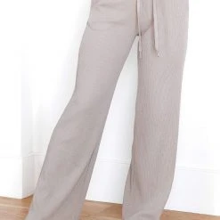 Lounge Underwear Luxury Ribbed Top (Set) - Mink