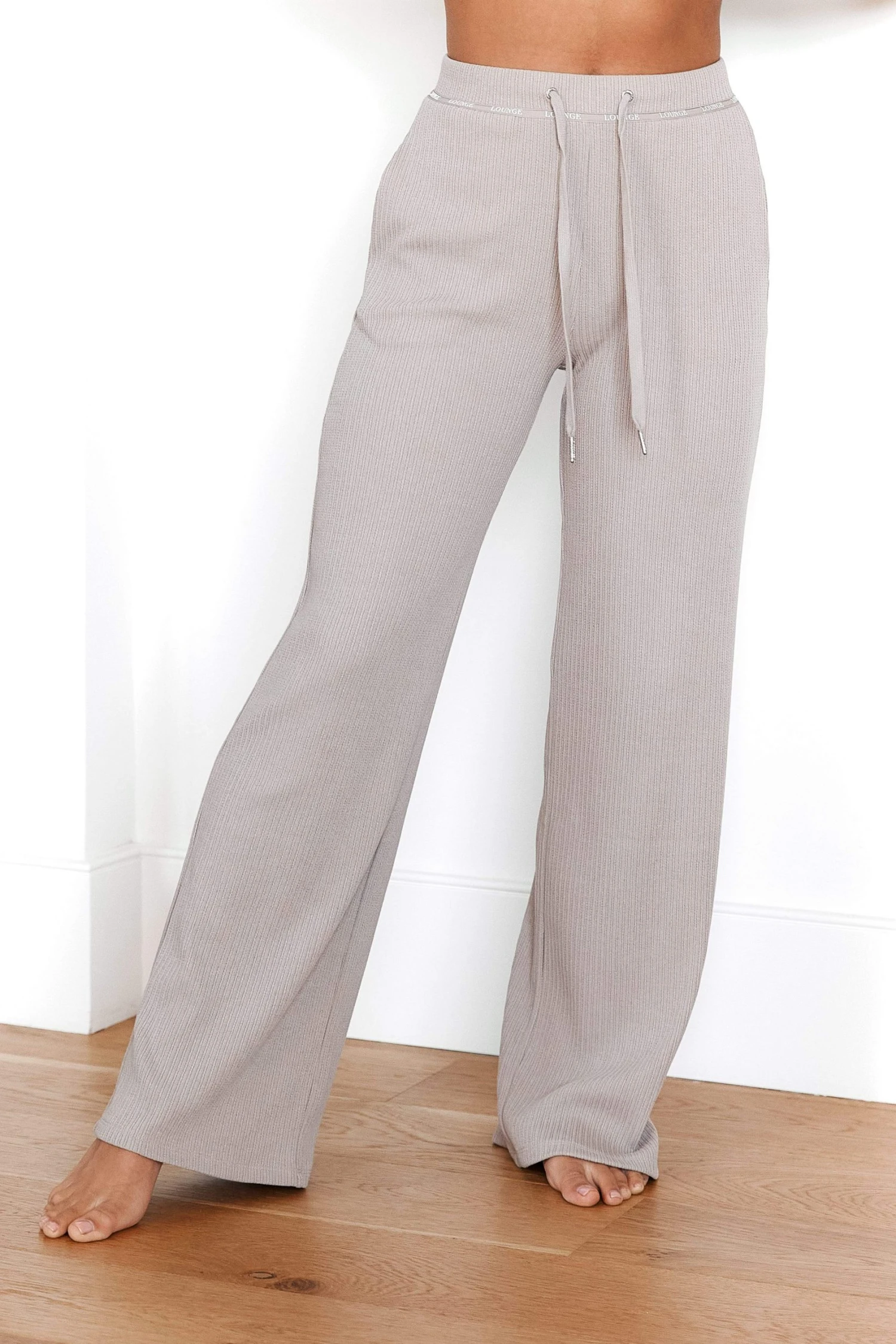 Lounge Underwear Luxury Ribbed Top (Set) - Mink 4 Lounge Underwear Luxury Ribbed Top (Set) - Mink