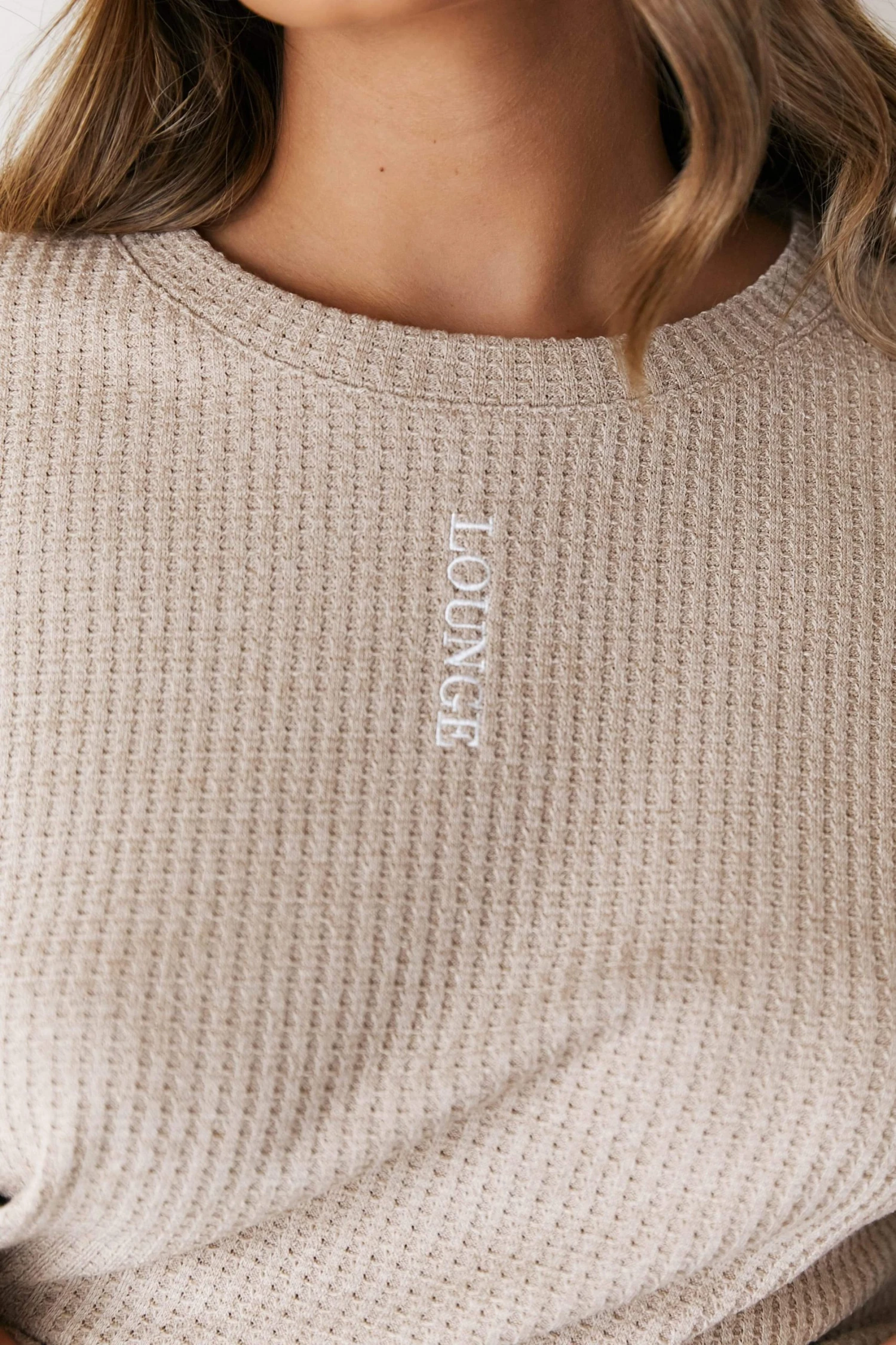 Lounge Underwear Soft Waffle Pyjama Top - Mink 6 Lounge Underwear Soft Waffle Pyjama Top - Mink