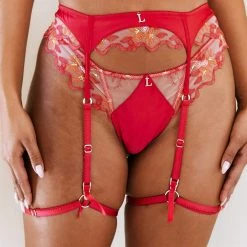 Lounge Underwear Lace Peyton Intimates Bra (Set) - Cherry 24 Lounge Underwear Lace Peyton Intimates Bra (Set) - Cherry