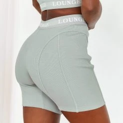 Lounge Underwear Soft Chic Ribbed Shorts - Sage