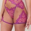 Lounge Underwear Roxanne Intimates Thong & Suspender Belt (Set) - Violet Neuheiten 2 Lounge Underwear Roxanne Intimates Thong & Suspender Belt (Set) - Violet Neuheiten