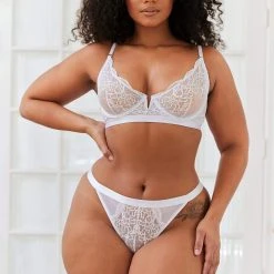 Lounge Underwear Outlet Royal Balcony Bra (Set) - White