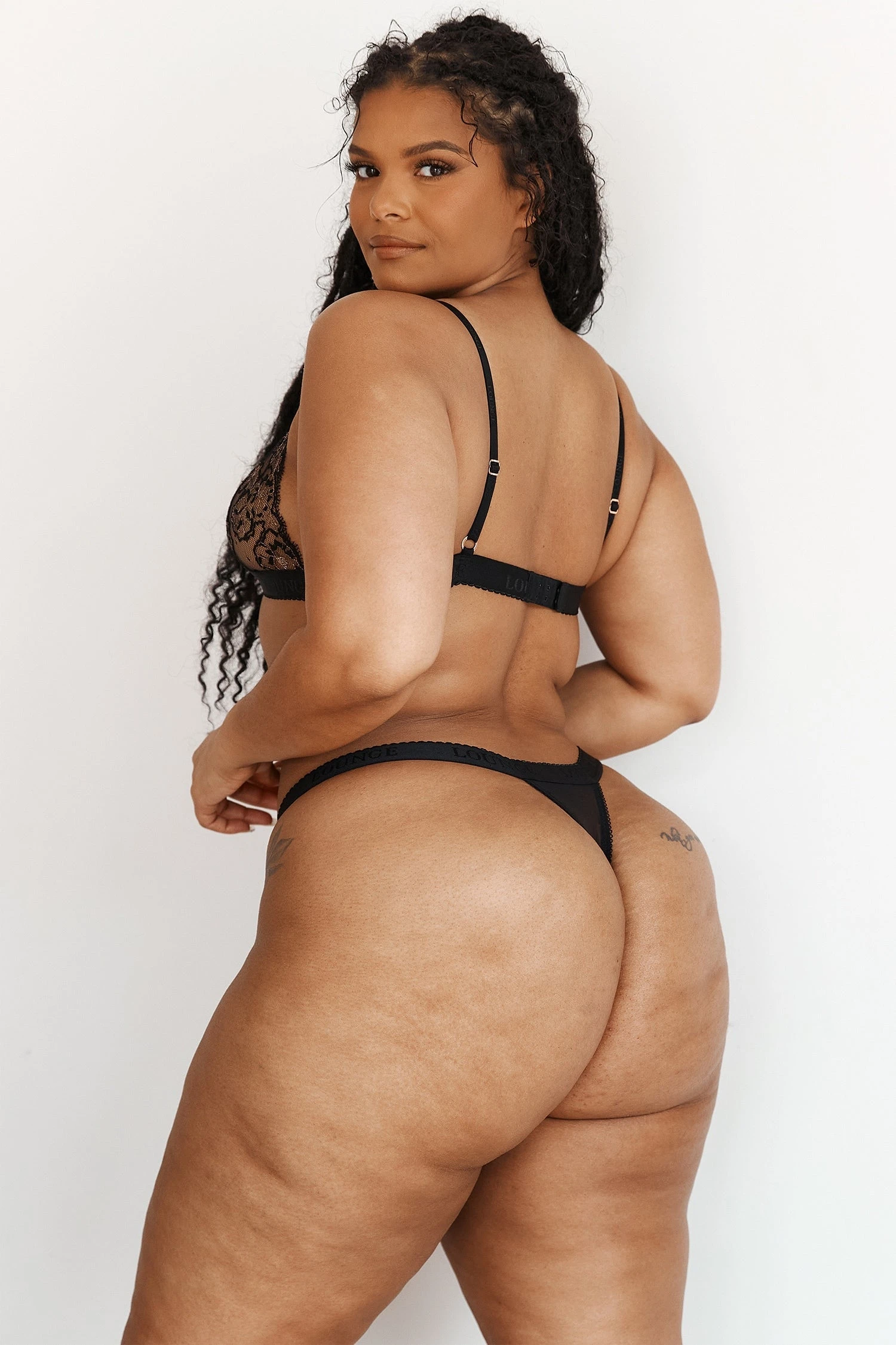 Lounge Underwear Embroidered Triangle Bra (Set) - Black 8 Lounge Underwear Embroidered Triangle Bra (Set) - Black