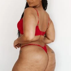 Lounge Underwear Sustainable Lace Magic Bra (Set) - Maroon BH Ohne Bügel Sets