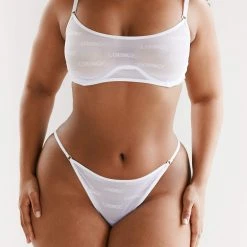 Lounge Underwear Nichtgepolsterte Bold Mesh Bra (Set) - White 26 Lounge Underwear Nichtgepolsterte Bold Mesh Bra (Set) - White