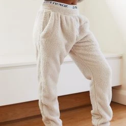 Lounge Underwear Jogger Und Hose Teddy Joggers - Oatmeal Cream 9 Lounge Underwear Jogger Und Hose Teddy Joggers - Oatmeal Cream