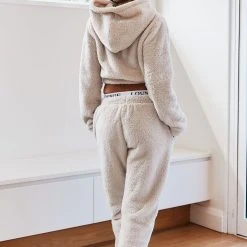 Lounge Underwear Jogger Und Hose Teddy Joggers - Oatmeal Cream