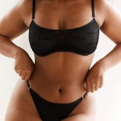 Lounge Underwear Bügel-BH Sets Bold Mesh Bra (Set) - Black